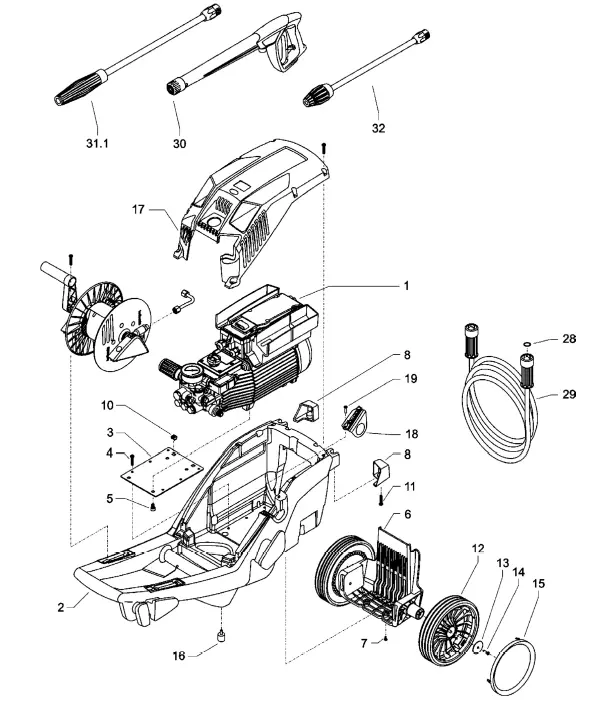 K2020T 2000 PSI 1.9 GPM - Electric Pressure Washer | Kranzle